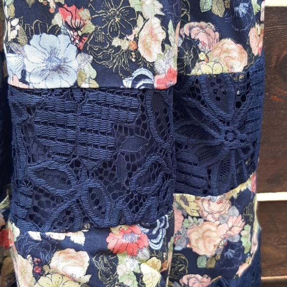 NWT Lauren Conrad ‘Garden Party’ Lace Tiered Dress - Picture 6 of 8